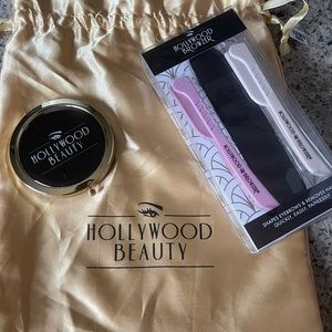 New! Hollywood Beauty brow razors, mirror & bag